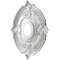 Ekena Millwork Attica PVC Ceiling Medallion (Fits Canopies up to 5 5/8"), Metallic Charcoal, 16"OD x 3 1/2"ID x 1"P CMP16ATCCH - alternate 2